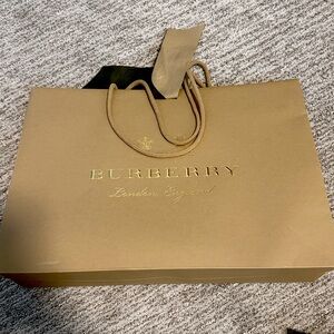 100% authentic Burberry Medium Shopping Gift Paper Bag measuring 16.5*12 inches